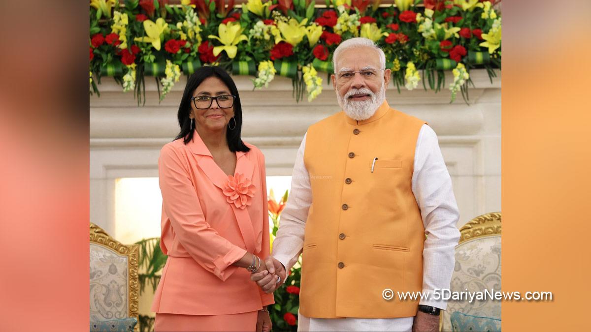 Narendra Modi, BJP, Bharatiya Janata Party, Prime Minister of India, Delcy Rodriguez, New Delhi