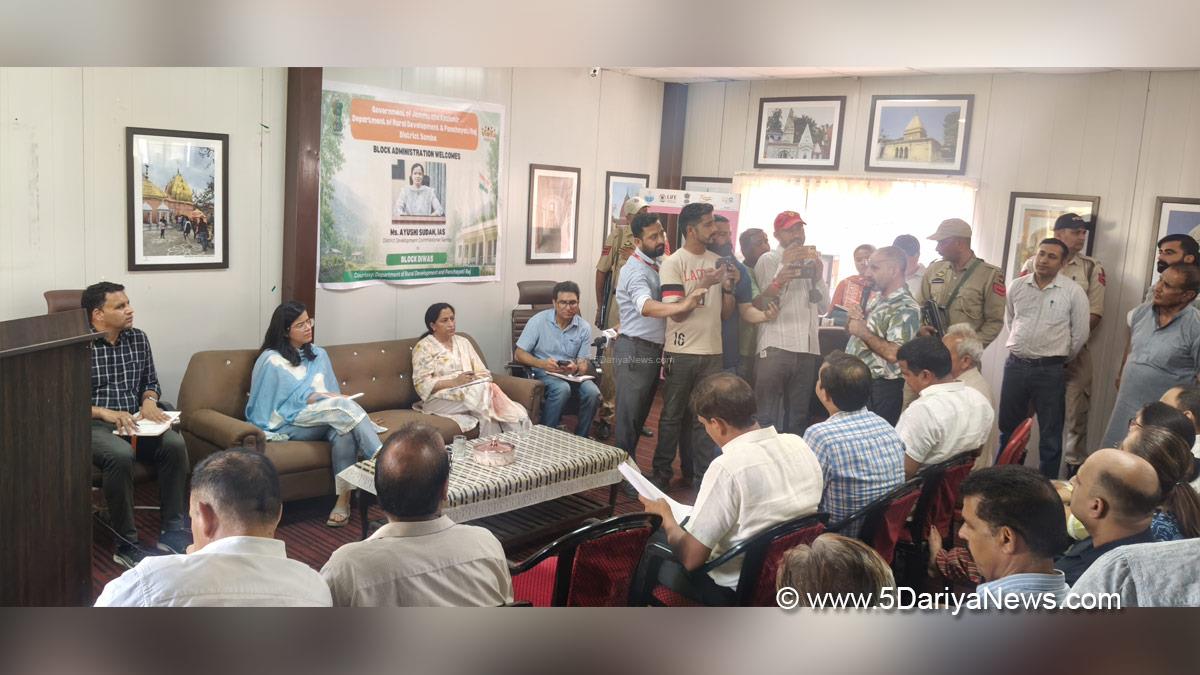 Ayushi Sudan, Samba, Deputy Commissioner Samba, Block Diwas