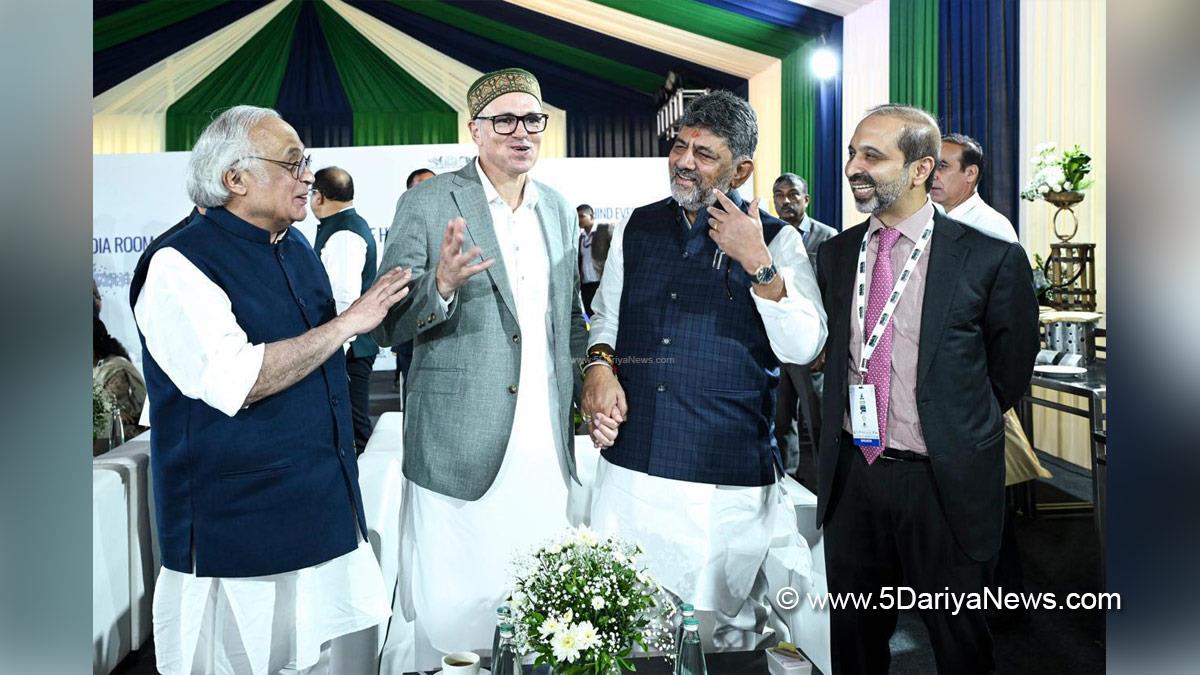 Omar Abdullah, Chief Minister of JK, Jammu and Kashmir National Conference, National Conference, DK Shivakumar Chief Minister of Karnataka, Bengaluru