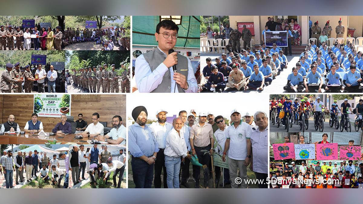 Krishan Lal, Doda, Deputy Commissioner Doda, Minga Sherpa, Rajesh Sharma, Dr Devansh Yadav, World Environment Day