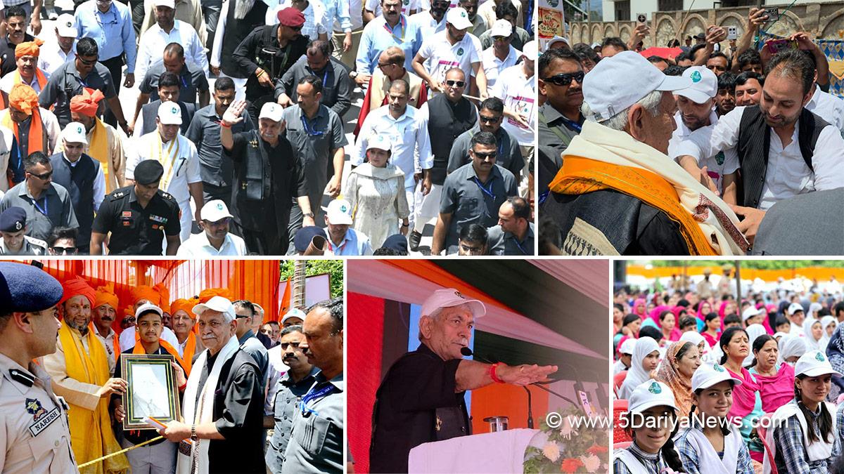 Manoj Sinha, Lieutenant Governor JK, Pankaj Kumar Sharma, Kishtwar, DC Kishtwar, Deputy Commissioner Kishtwar, Drug Free JK Campaign