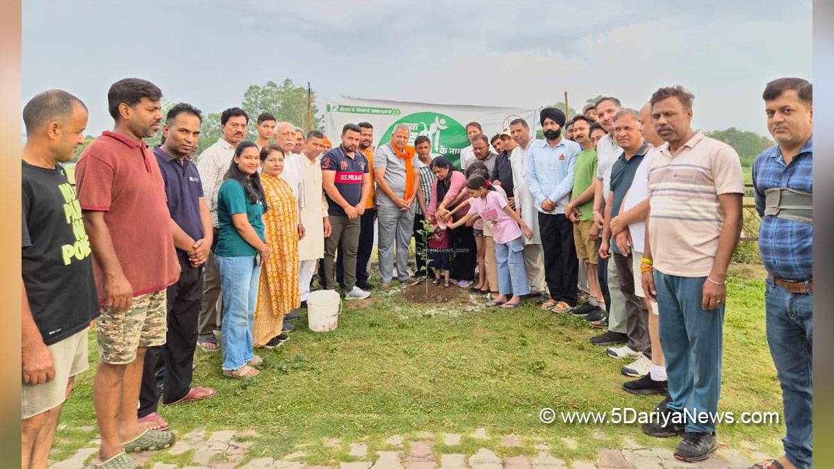 Jatinder Pal Malhotra, Jitender Pal Malhotra, BJP Chandigarh, Bharatiya Janata Party, BJP, World Environment Day, Tree Plantation Drive, Ek Ped Maa Ke Naam