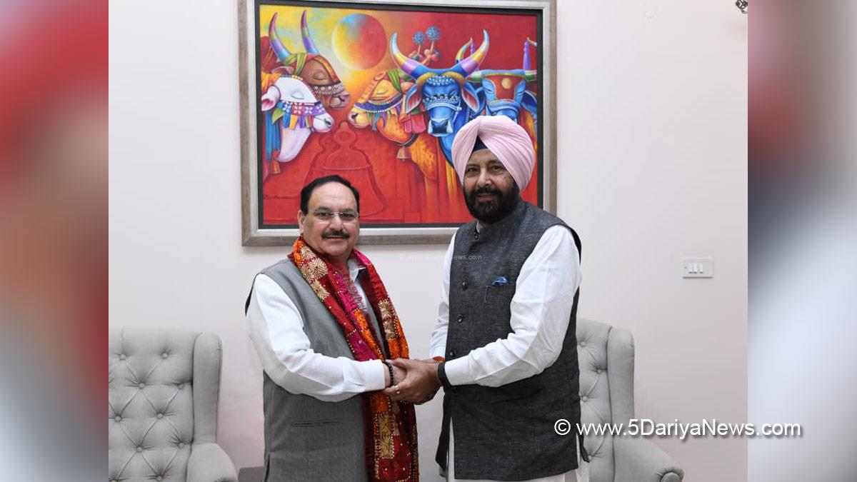 Kewal Singh Dhillon, BJP Punjab, Jagat Prakash Nadda, JP Nadda, BJP, Bharatiya Janata Party