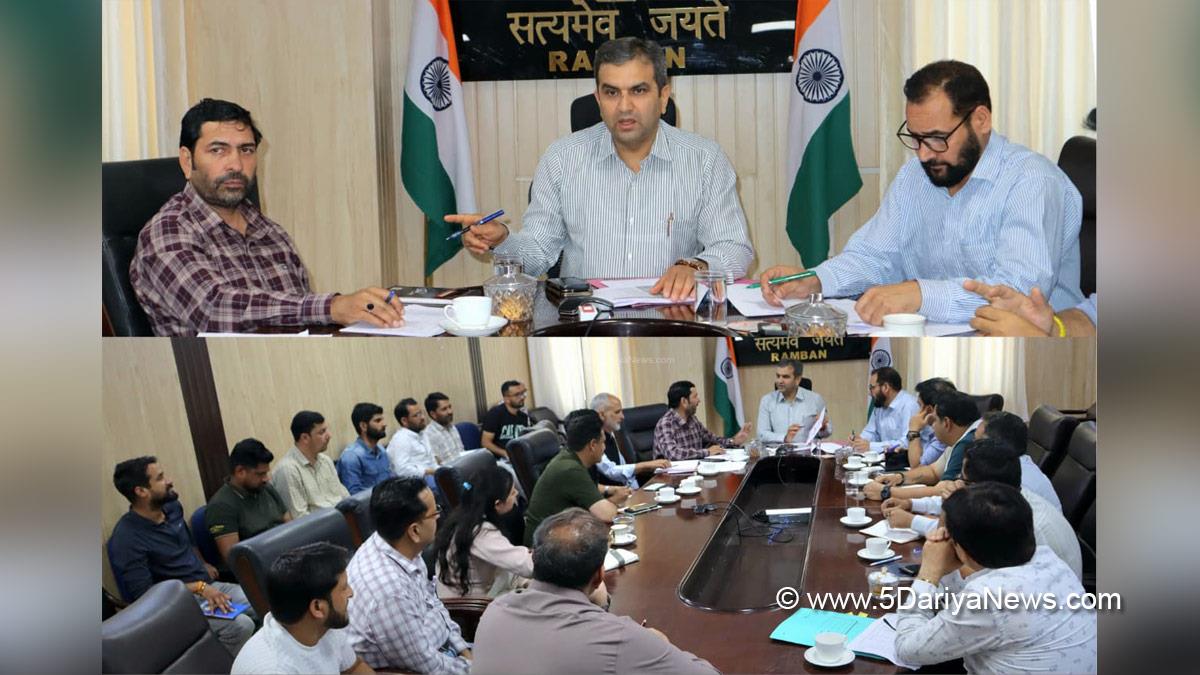Mohammad Alyas Khan, Ramban, Deputy Commissioner Ramban, Member Parliament Local Area Development Scheme, MPLADS, Rural Development Department, RDD