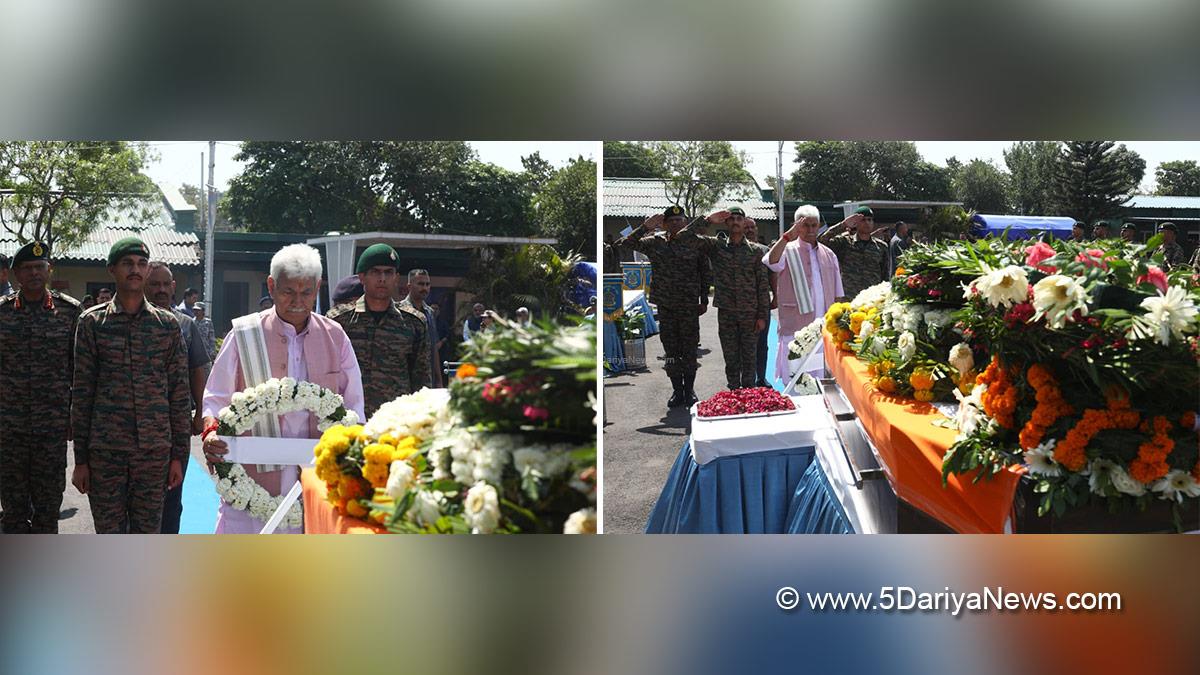 Manoj Sinha, Lieutenant Governor JK, Lieutenant Beereshwar Goswami, Jammu