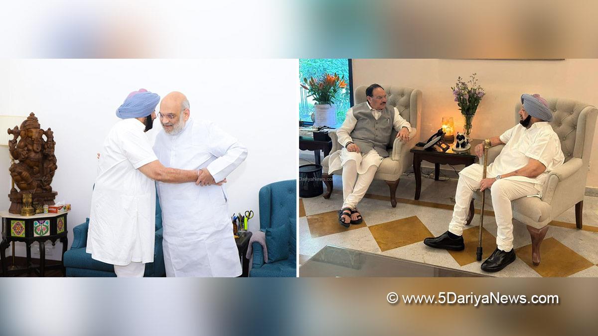 Amit Shah, Union Home Minister, BJP, Bharatiya Janata Party, New Delhi, Jagat Prakash Nadda, JP Nadda, Amarinder Singh, BJP Punjab