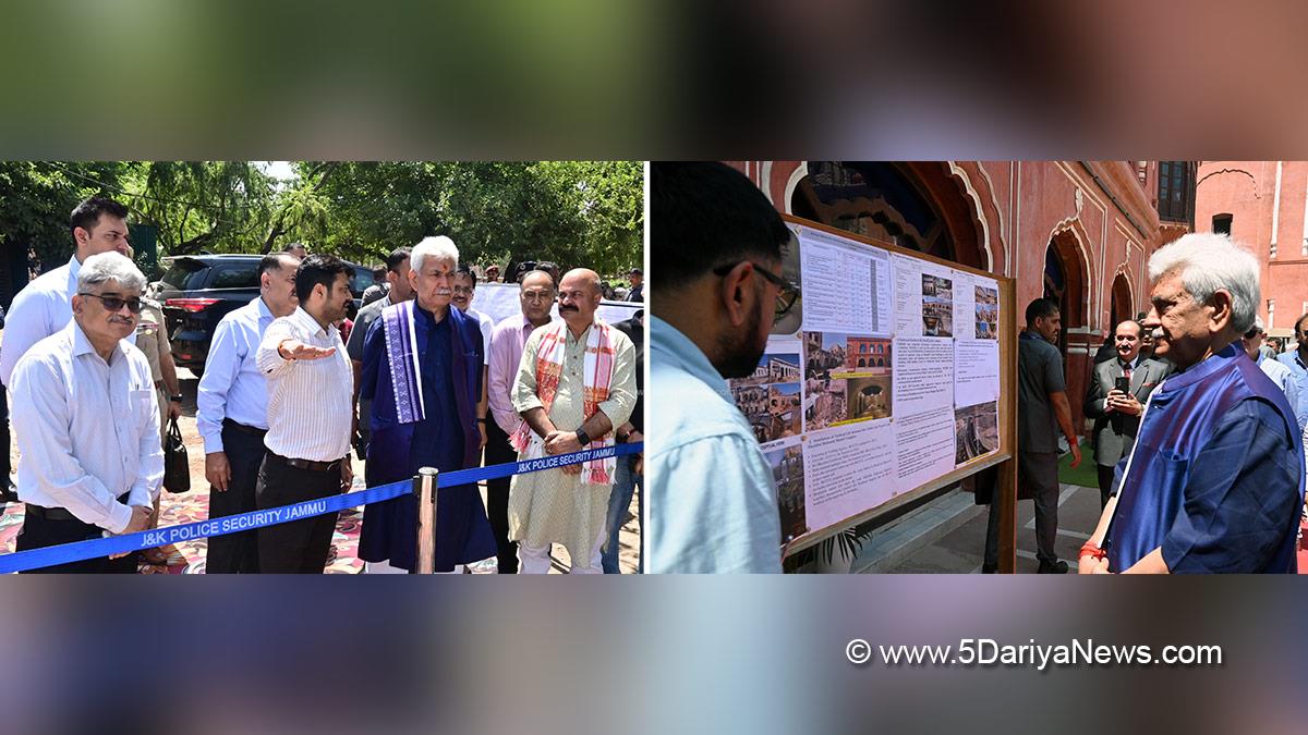 Manoj Sinha, Lieutenant Governor JK, Yudhvir Sethi, Atal Dullo, Dr Devansh Yadav, Rakesh Minhas, Dr Rakesh Minhas, DC Jammu, Deputy Commissioner Jammu, Mubarak Mandi Heritage Complex