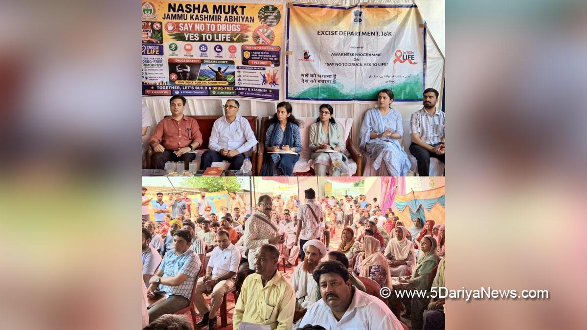 Rajesh Sharma, Kathua, DC Kathua, Deputy Commissioner Kathua, Nasha Mukt JK Abhiyan