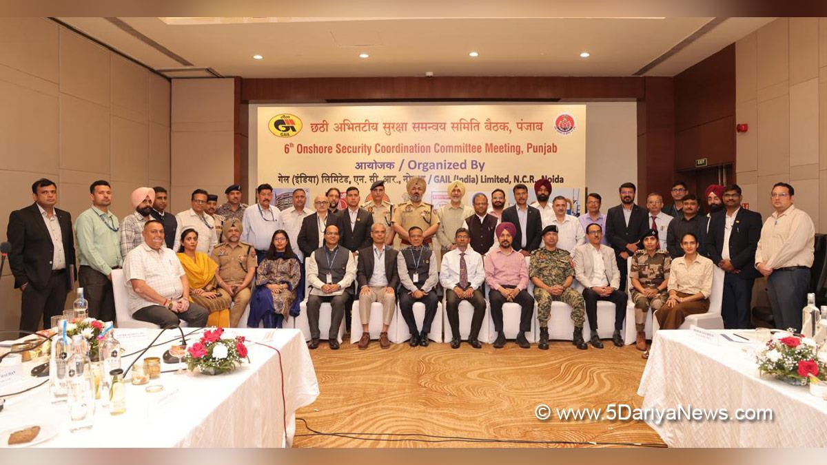Dr Kaustubh Sharma, Punjab Police, Additional Director General of Police Security, ADGP Security, Onshore Security Coordination Committee, OSCC, 6th Onshore Security Coordination Committee