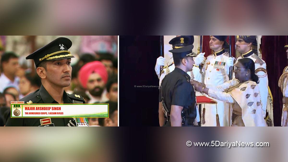 Droupadi Murmu, President of India, President, Indian President, Rashtrapati, Military, Indian Army, Major Arshdeep Singh Gill, Mohali