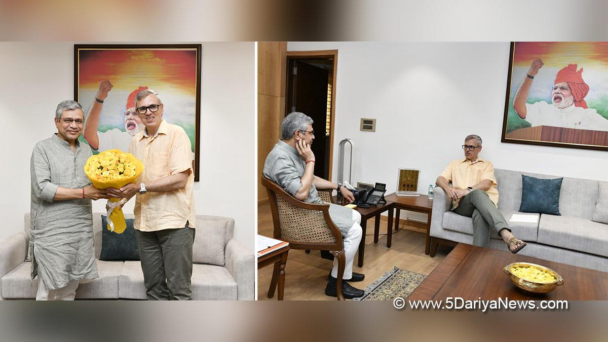 Omar Abdullah, Chief Minister of JK, Jammu and Kashmir National Conference, National Conference, Ashwini Vaishnaw, New Delhi