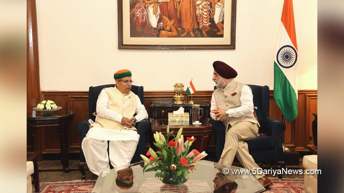 Arjun Ram Meghwal, BJP, Bharatiya Janata Party, Taranjit Singh Sandhu, Lieutenant Governor of Delhi, New Delhi
