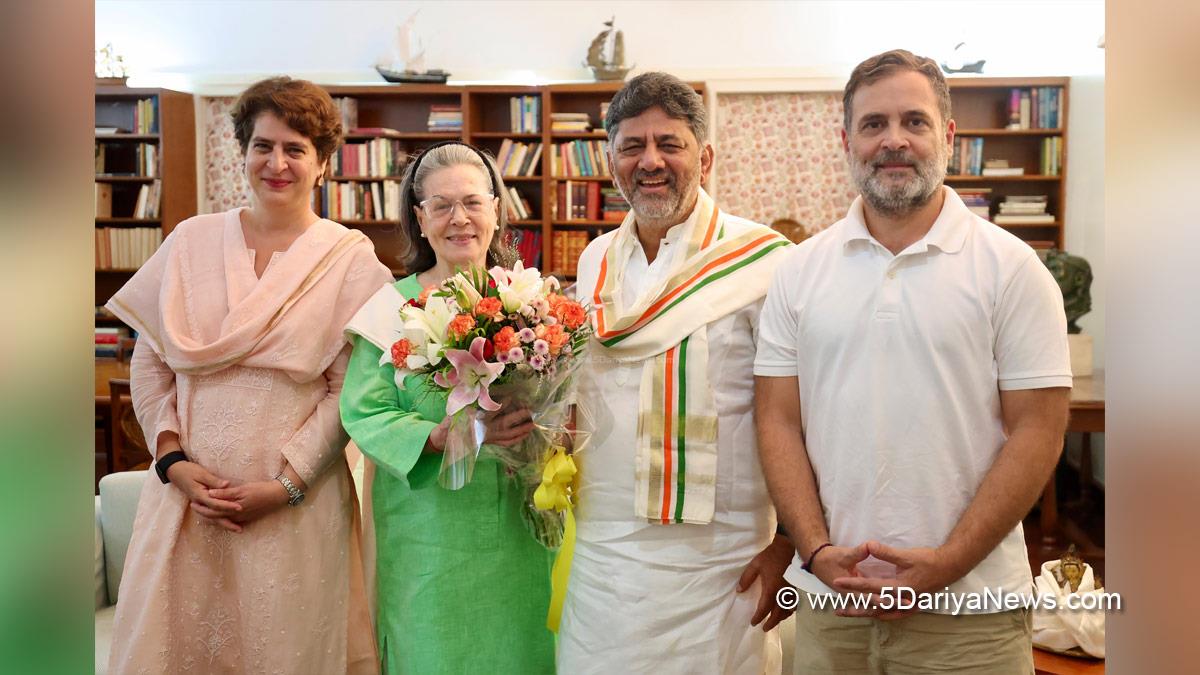DK Shivakumar, Chief Minister of Karnataka, Karnataka Congress, Rahul Gandhi, Indian National Congress, Congress, Priyanka Gandhi, Sonia Gandhi, New Delhi