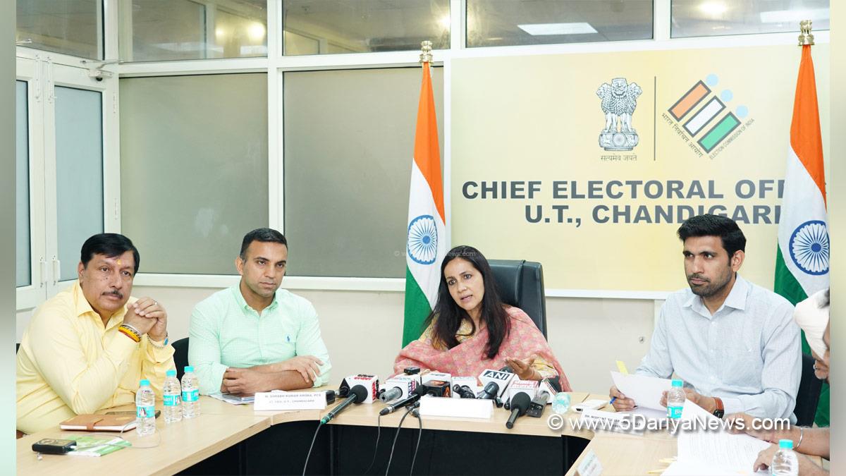 Prerna Puri, Chief Electoral Officer, CEO Chandigarh, Nishant Kumar Yadav, Deputy Commissioner Chandigarh, DC Chandigarh, Chandigarh
