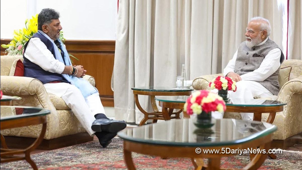 Narendra Modi, BJP, Bharatiya Janata Party, Prime Minister of India, DK Shivakumar, Chief Minister of Karnataka, Karnataka Congress, New Delhi