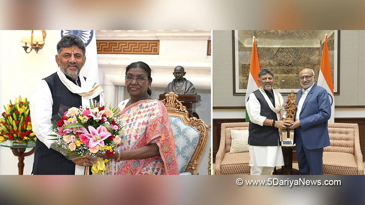 DK Shivakumar, Chief Minister of Karnataka, Karnataka Congress, Droupadi Murmu, CP Radhakrishnan, New Delhi