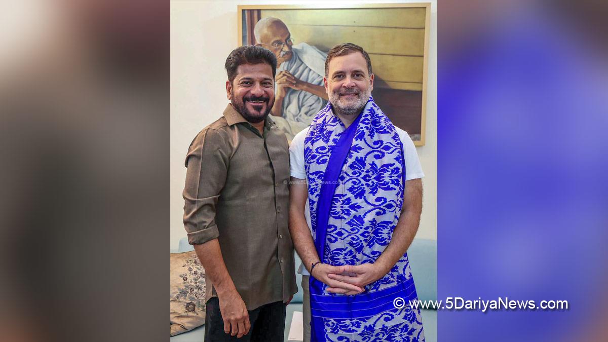 Rahul Gandhi, Indian National Congress, Congress, A Revanth Reddy, Anumula Revanth Reddy, Revanth Reddy, Chief Minister of Telangana, New Delhi