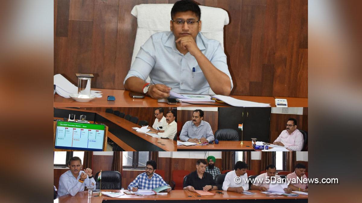 Kumar Abhishek, Reasi, Deputy Commissioner Reasi, Holistic Agriculture Development Programme, HADP