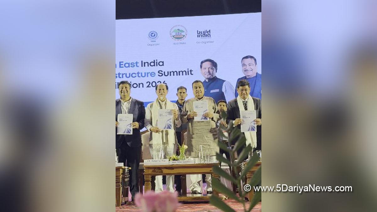 Nitin Gadkari, BJP, Bharatiya Janata Party, Conrad Kongkal Sangma, Conrad Sangma, Chief Minister of Meghalaya, Meghalaya, Neiphiu Rio, Shillong