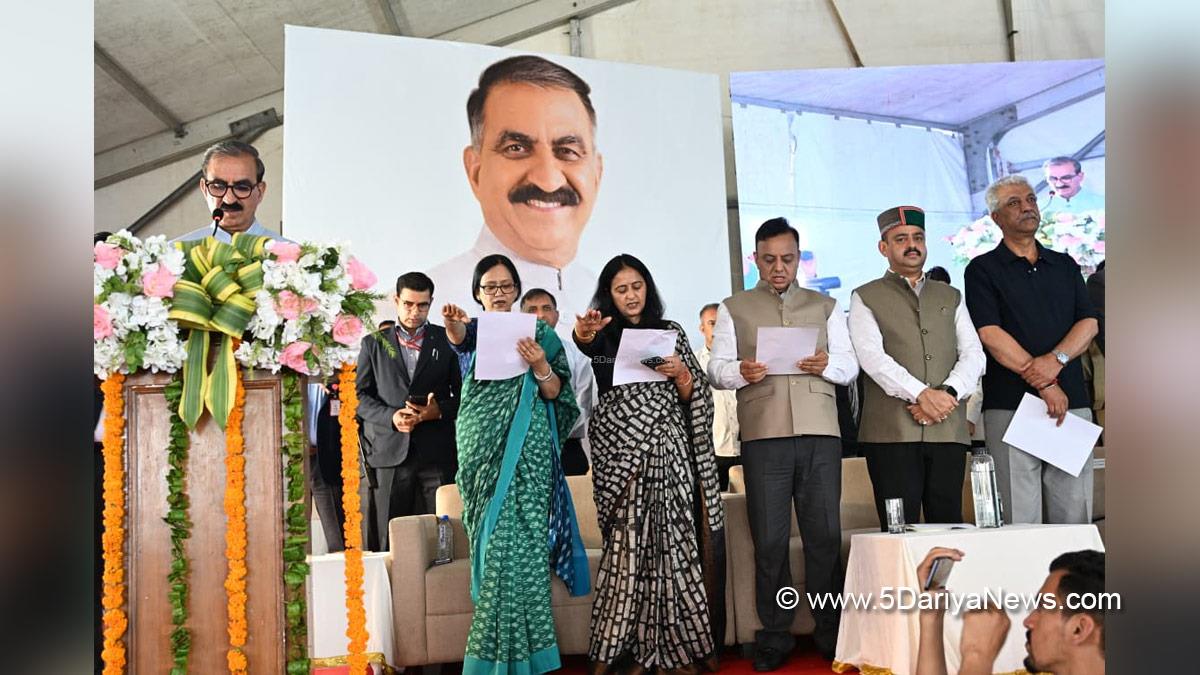 Sukhvinder Singh Sukhu, Thakur Sukhvinder Singh Sukhu, Himachal Congress, Shimla, Chief Minister of Himachal Pradesh