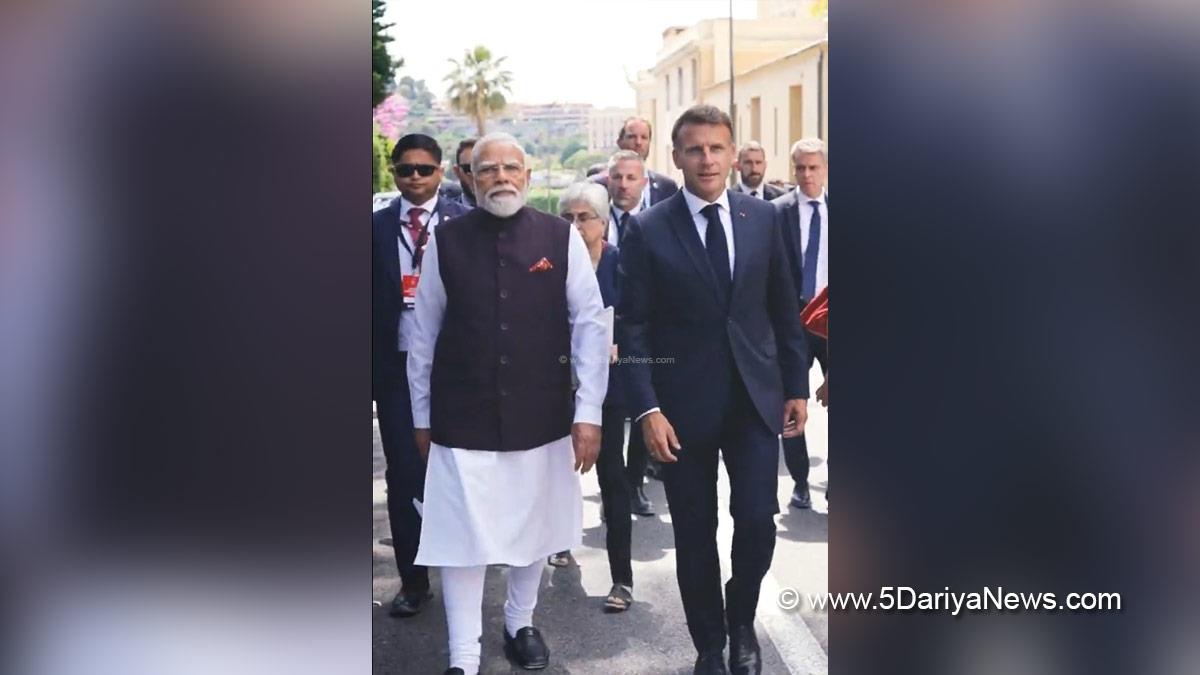 Narendra Modi, BJP, Bharatiya Janata Party, Prime Minister of India, Emmanuel Macron, Nice, France