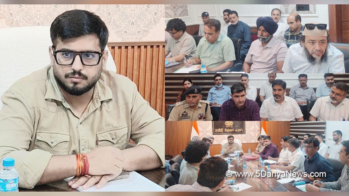 Abhishek Sharma, Rajouri, DC Rajouri, Deputy Commissioner Rajouri