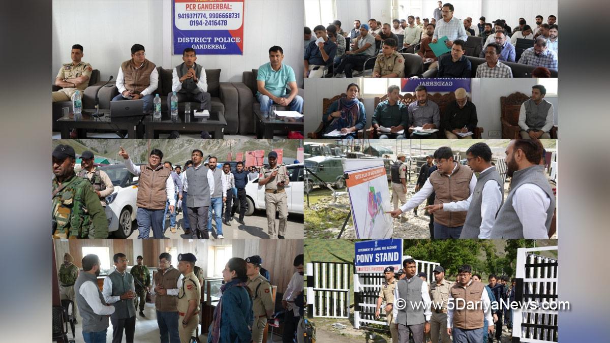 Anshul Garg, Divisional Commissioner Kashmir, Jatin Kishore, Ganderbal, Deputy Commissioner Ganderbal, Baltal, Shri Amarnath Ji Yatra 2026, SANJY 2026