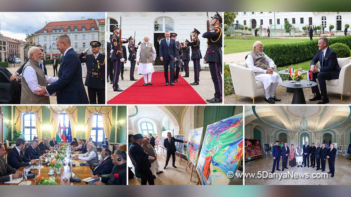 Narendra Modi, BJP, Bharatiya Janata Party, Prime Minister of India, Peter Pellegrini, Bratislava, Slovakia