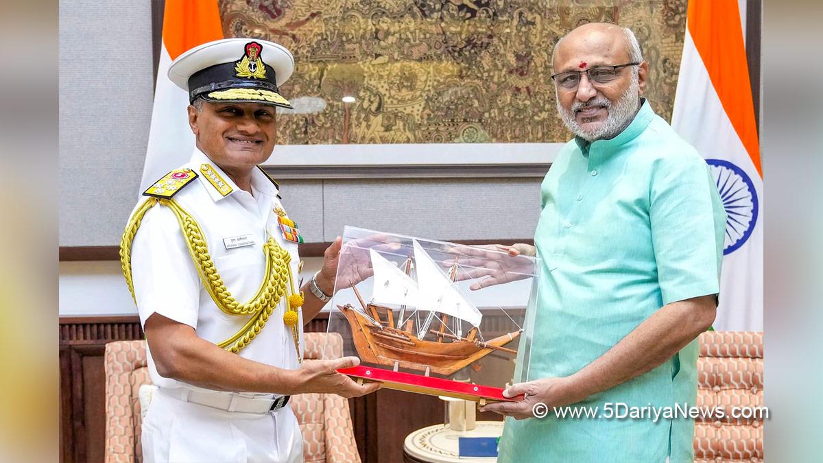CP Radhakrishnan, Chandrapuram Ponnusami Radhakrishnan, Vice President of India, BJP, Bharatiya Janata Party, Military, Indian Navy, Admiral Krishna Swaminathan, Chief of the Naval Staff, New Delhi