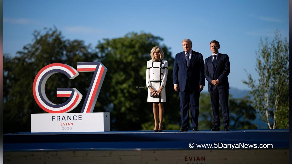 Donald Trump, US President, Emmanuel Macron, France, Evian