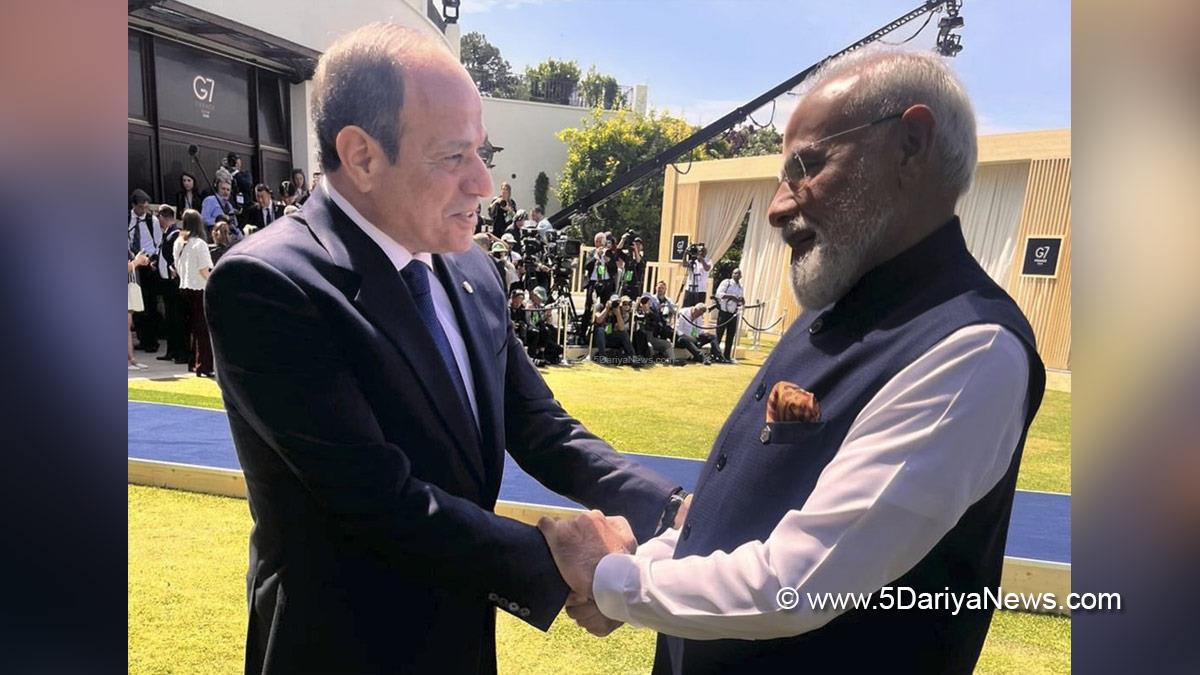 Narendra Modi, BJP, Bharatiya Janata Party, Prime Minister of India, Evian, France, G7 Summit, Abdel Fattah El Sisi