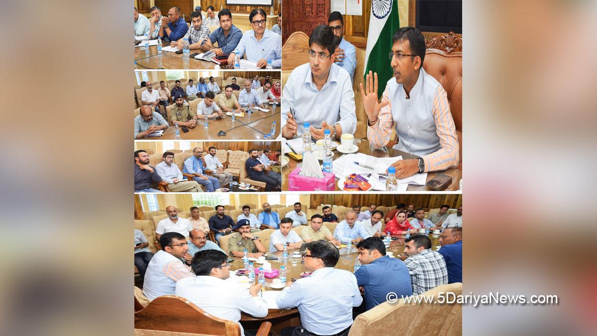 Anshul Garg, Divisional Commissioner Kashmir, Faz Lul Haseeb, Commissioner SMC, Srinagar Municipal Corporation, SMC, Srinagar