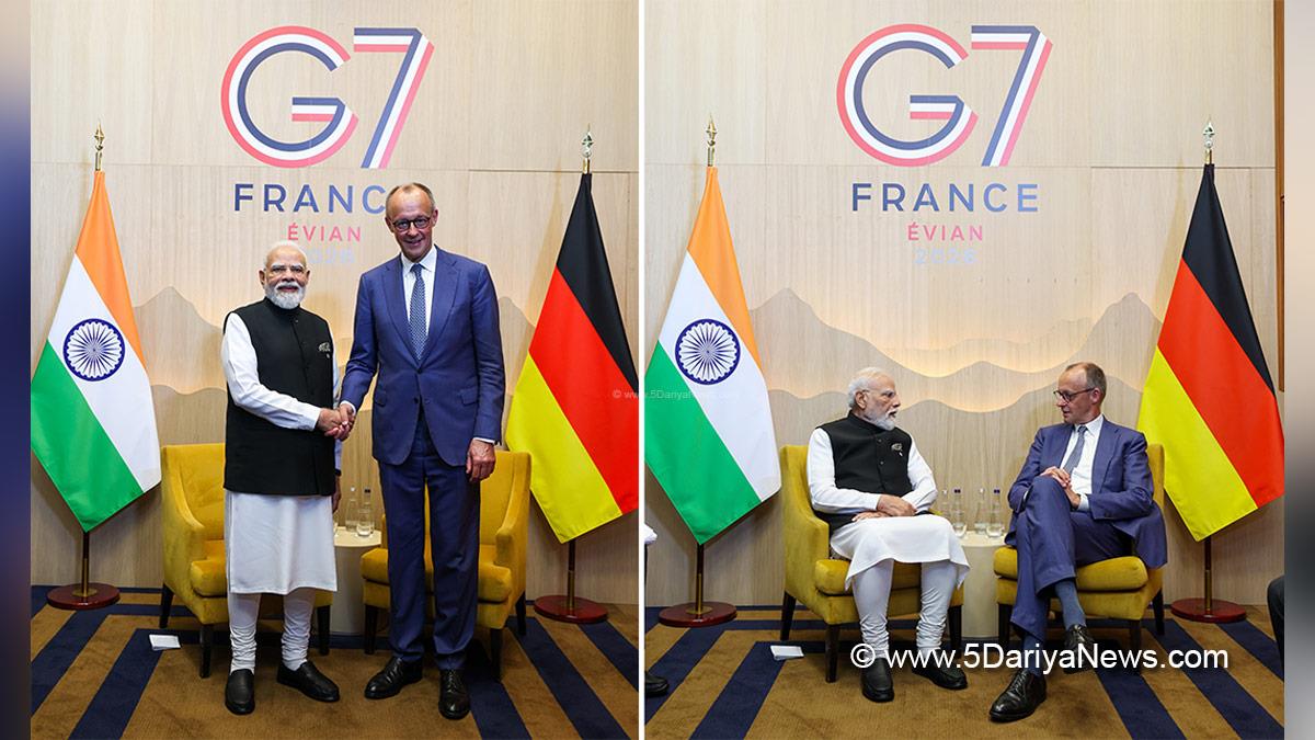 Narendra Modi, BJP, Bharatiya Janata Party, Prime Minister of India, Friedrich Merz, Evian, France