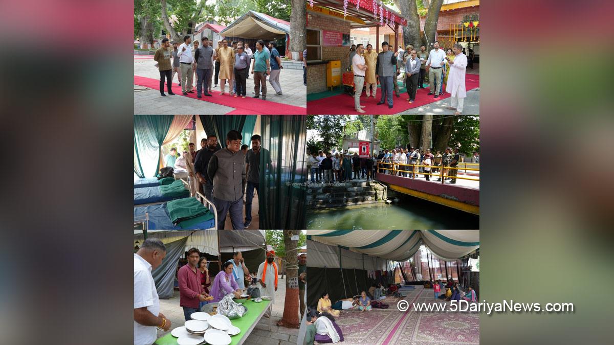Jatin Kishore, Ganderbal, Deputy Commissioner Ganderbal, Mata Kheer Bhawani Mela, Mata Kheer Bhawani Temple