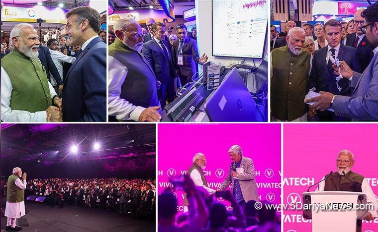 Narendra Modi participates in Vivatech 2026