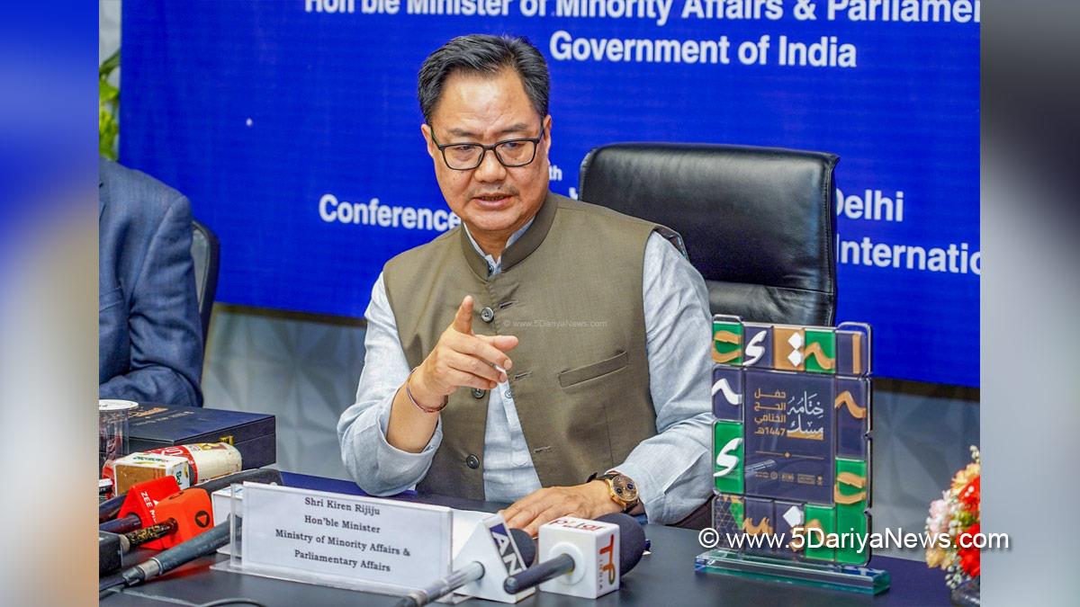 Kiren Rijiju, BJP, Bharatiya Janata Party, New Delhi, Hajj 2027