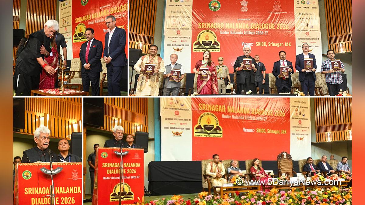 Manoj Sinha, Lieutenant Governor JK, Srinagar Nalanda Dialogue, Srinagar