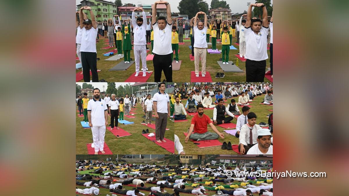 Dr Bilal Mohi Ud Din Bhat, Anantnag, DC Anantnag, Deputy Commissioner Anantnag, International Day of Yoga, 12th International Day of Yoga