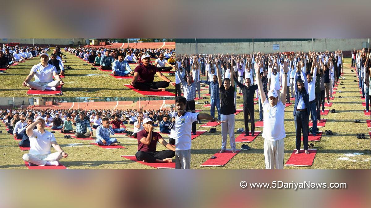 Athar Aamir Khan, Budgam, Deputy Commissioner Budgam, DC Budgam, International Day of Yoga, 12th International Day of Yoga