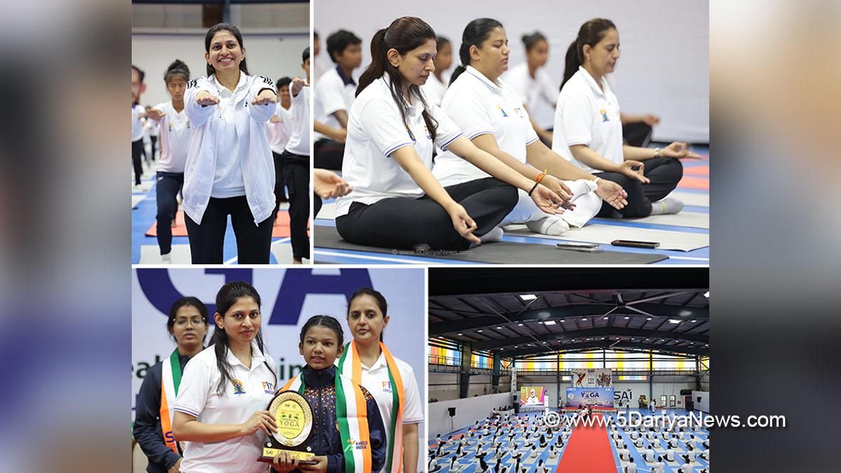 Raksha Nikhil Khadse, Raksha Khadse, Bharatiya Janata Party, BJP, International Day of Yoga, 12th International Day of Yoga, SAI Regional Centre Mumbai, Mumbai