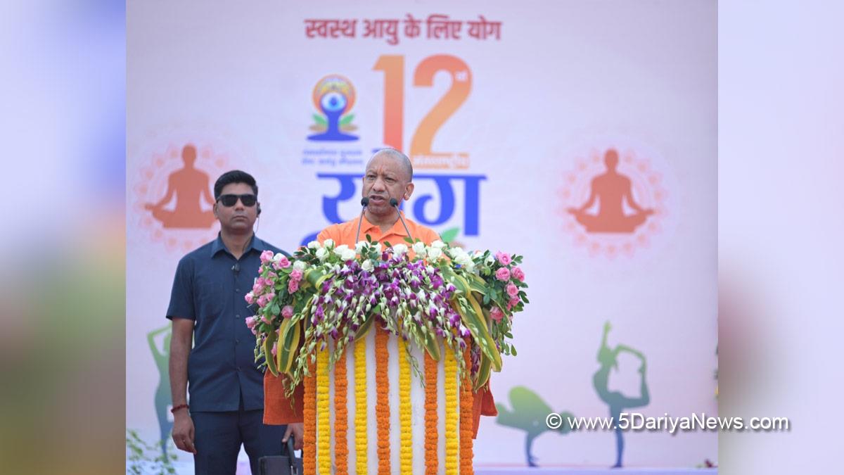 Yogi Adityanath, BJP Uttar Pradesh, Chief Minister of Uttar Pradesh, Jhansi, Uttar Pradesh, International Yoga Day, 12th International Yoga Day