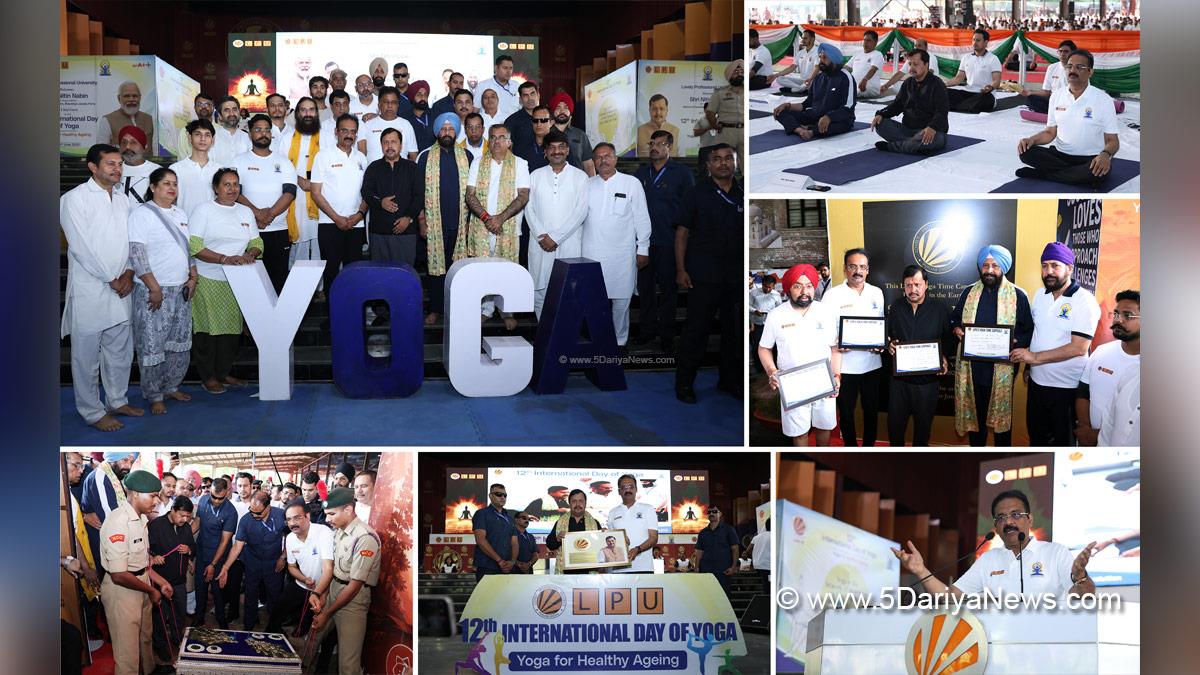 Nitin Nabin, BJP, Bharatiya Janata Party, Kewal Singh Dhillon, Tarun Chugh, Vikramjit Singh Sahney, BJP Punjab, Lovely Professional University, Jalandhar, Phagwara, LPU, LPU Campus, Ashok Mittal, Rashmi Mittal, 12th International Day of Yoga 2026, International Day of Yoga 2026, International Day of Yoga, International Yoga Day