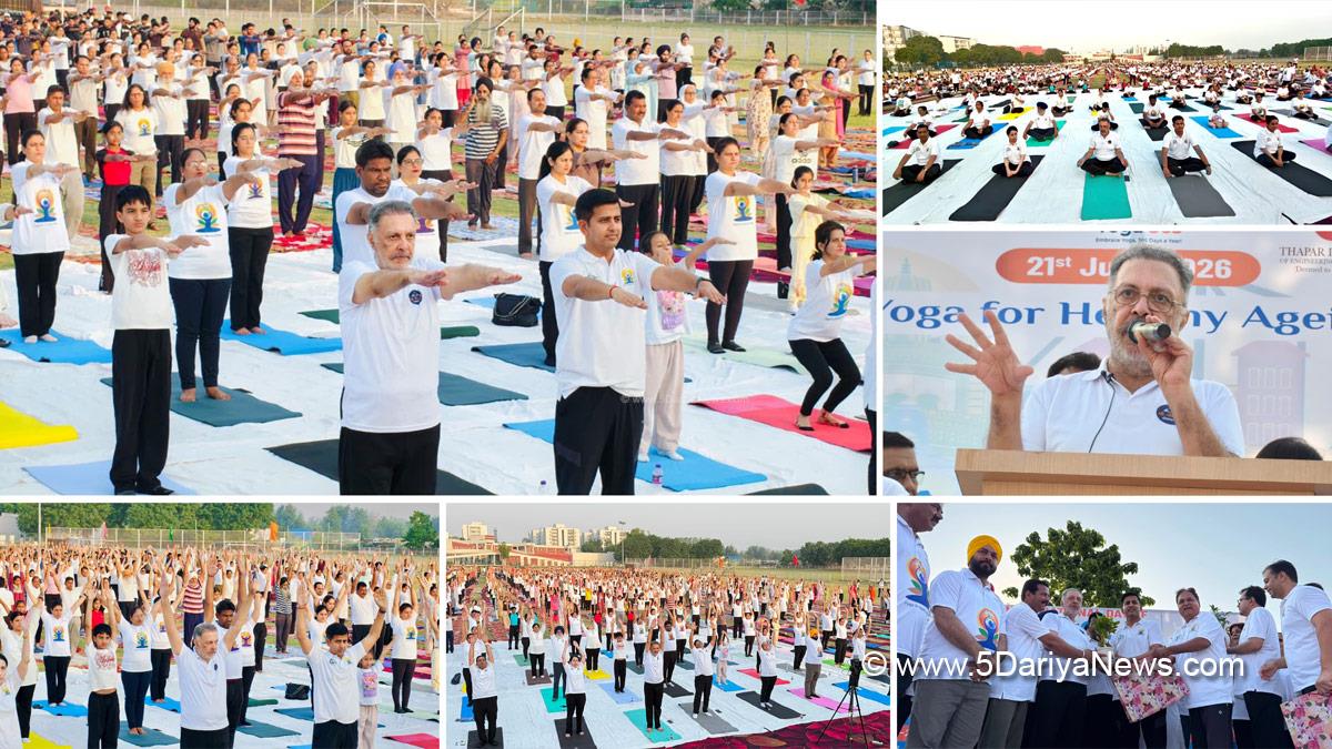 Dr Balbir Singh, AAP Punjab, Himanshu Aggarwal, Dr Himanshu Aggarwal, DC Patiala, Deputy Commissioner Patiala, Patiala, 12th International Day of Yoga 2026, International Day of Yoga 2026, International Day of Yoga, International Yoga Day
