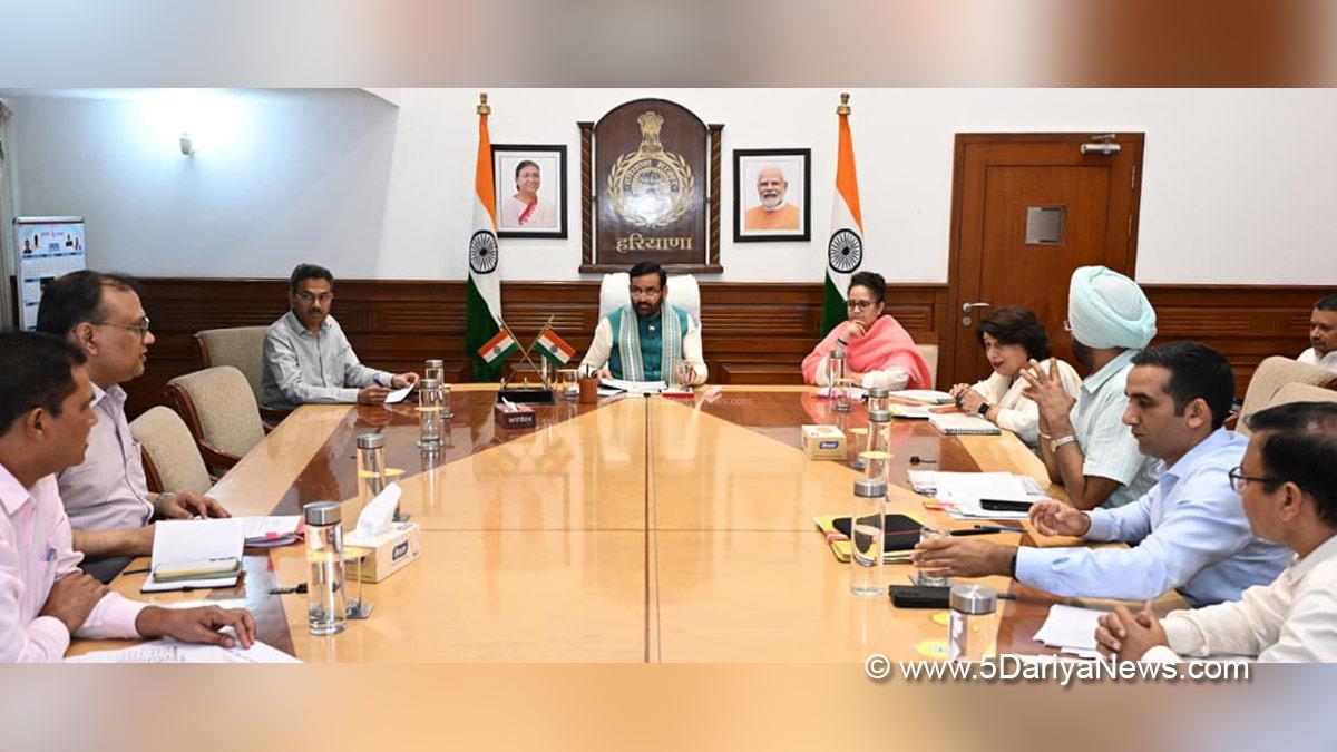 Nayab Singh Saini, Chief Minister of Haryana, BJP Haryana, Arti Singh Rao, Anurag Rastogi, Chief Secretary Haryana, Dr Sumita Misra