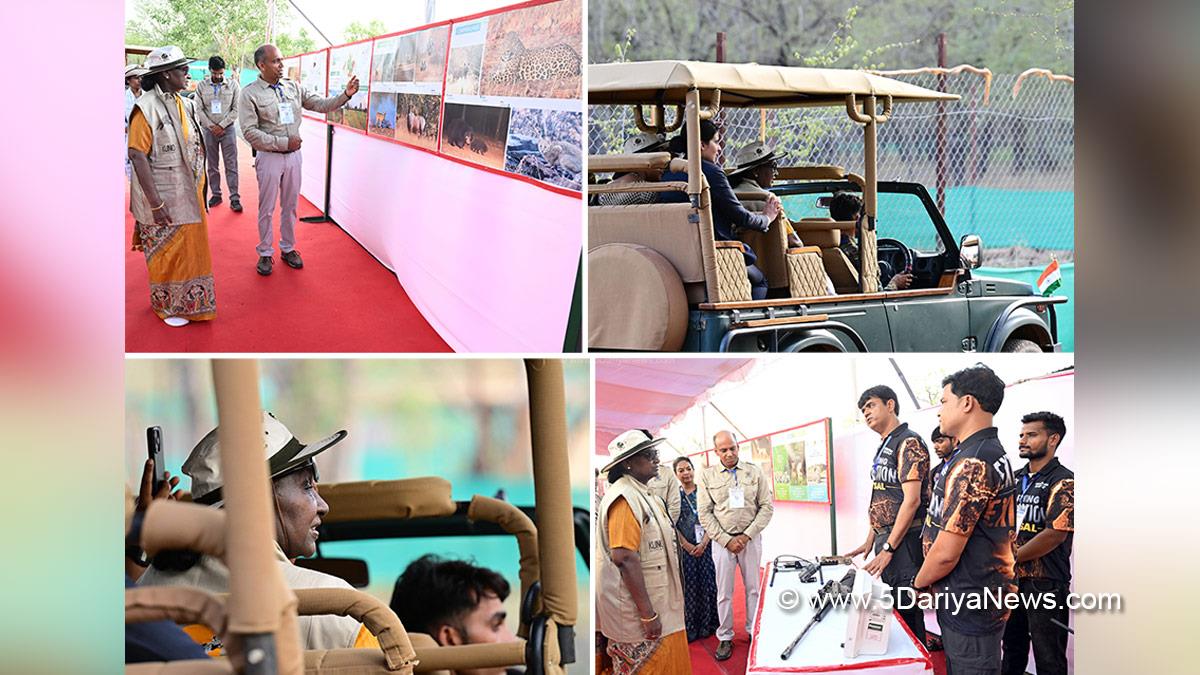 Droupadi Murmu, President of India, President, Indian President, Rashtrapati, Kuno National Park, Madhya Pradesh