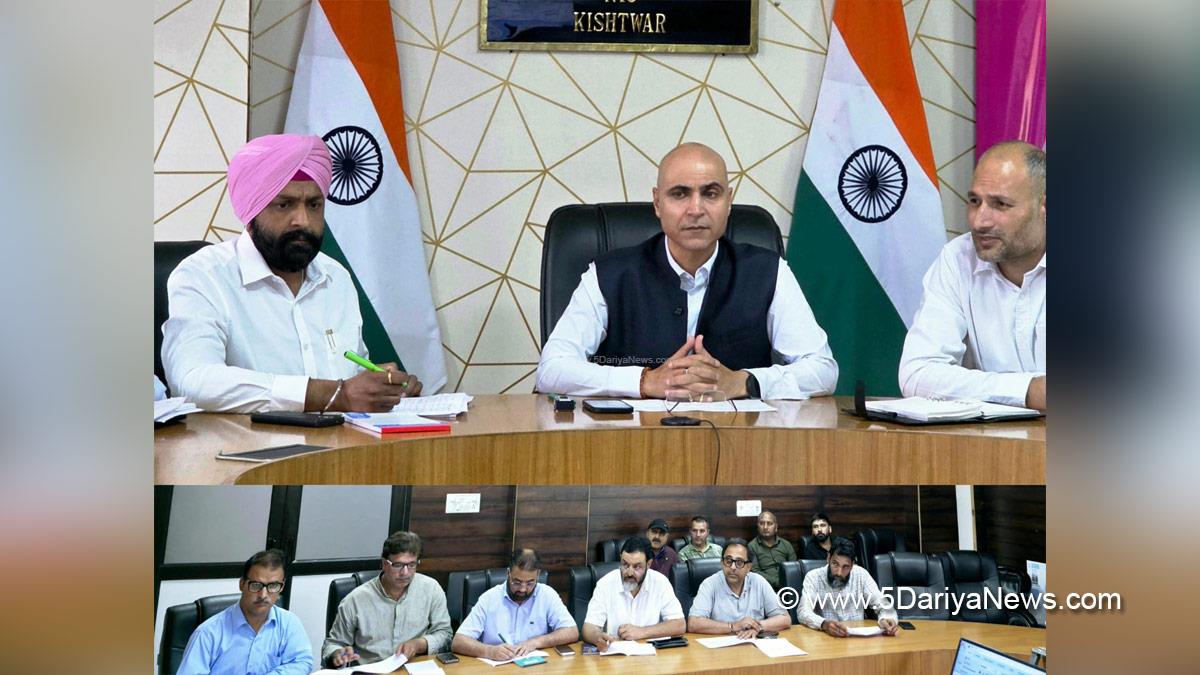 Pankaj Kumar Sharma, Kishtwar, DC Kishtwar, Deputy Commissioner Kishtwar