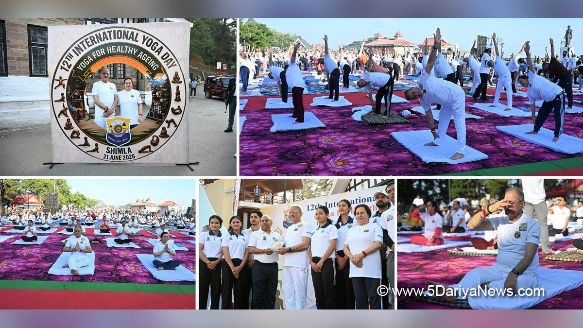 Kavinder Gupta, Governor Himachal Pradesh, Himachal, Himachal Pradesh, BJP Himachal, Shimla, Raj Bhawan, 12th International Day of Yoga 2026, International Day of Yoga 2026, International Day of Yoga, International Yoga Day