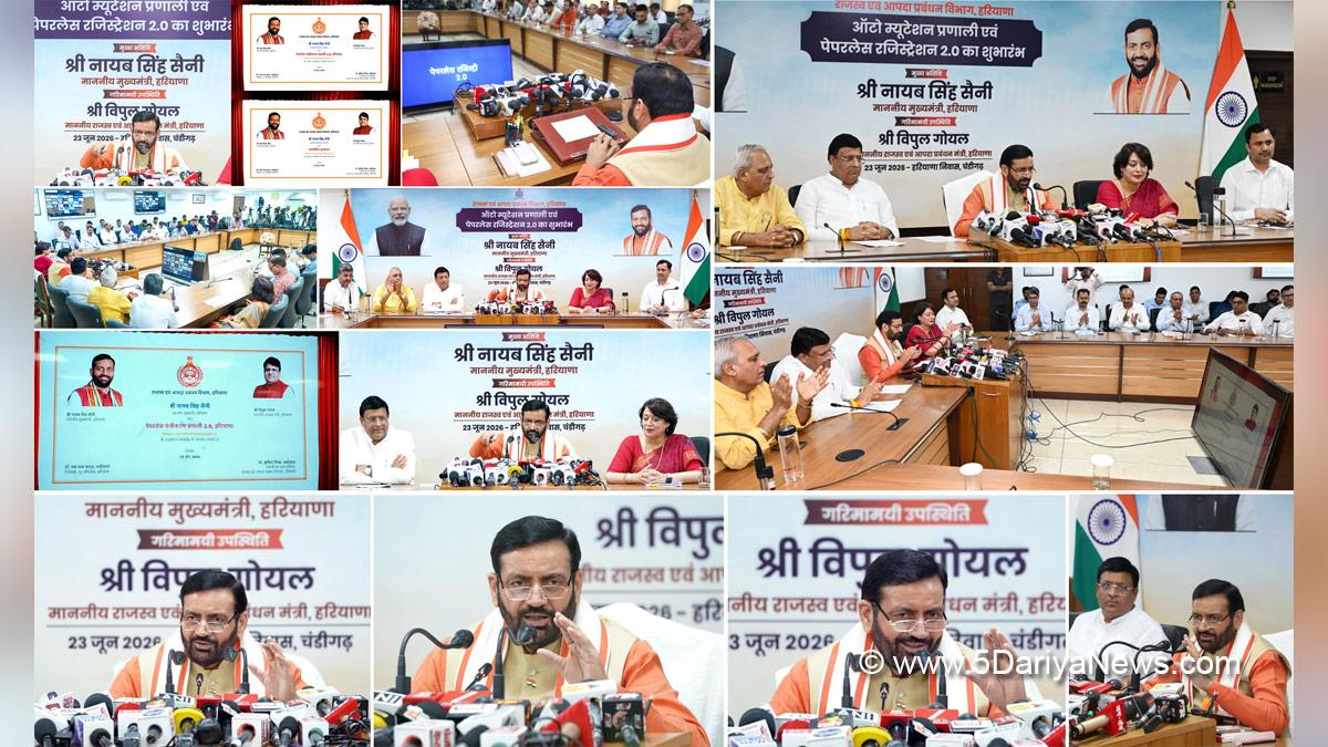 Nayab Singh Saini, Haryana, Chief Minister of Haryana, BJP Haryana, Haryana News, Latest Haryana News, Ranbir Gangwa, Ranbir Singh Gangwa, Vipul Goel, Dr Sumita Misra