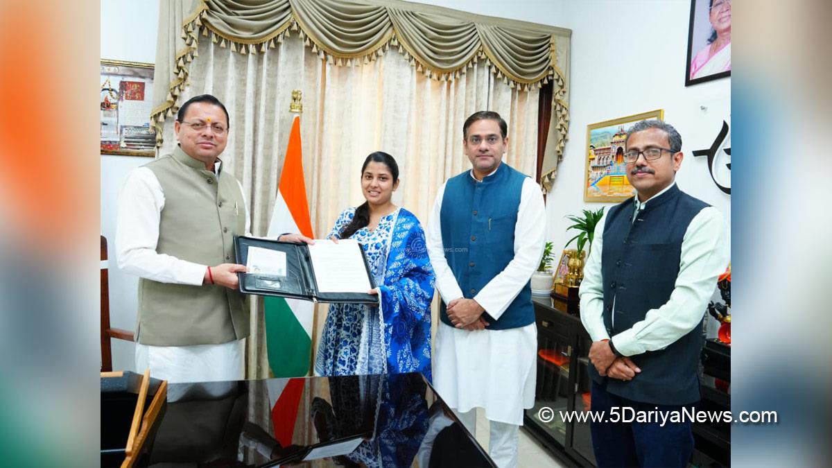 Pushkar Singh Dhami, Chief Minister of Uttarakhand, BJP Uttarakhand, Uttarakhand, Dehradun, Uttarakhand News, Dehradun News, Sapna Rana