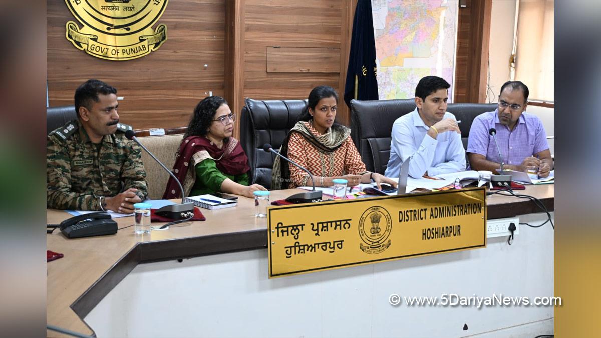 Aashika Jain, DC Hoshiarpur, Deputy Commissioner Hoshiarpur, Hoshiarpur